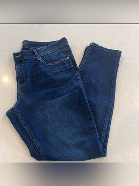 Jordache Women's Deep Indigo Jeans Sz 14
